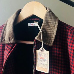 Faherty Red Check Flannel Jacket
